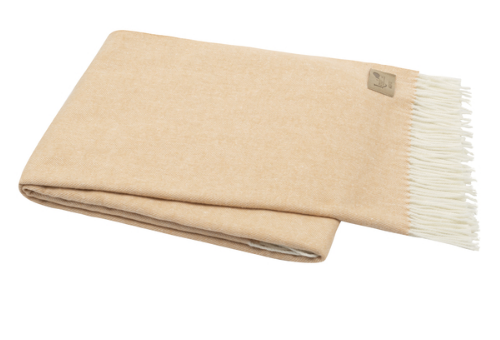 Creamsicle Italian Herringbone Throw