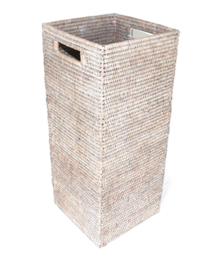 Square Umbrella Basket with Raincatching Liner 9" x 9" x 22"