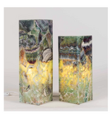 Small Fluorite Cube Table Lamp 6 x 6 x 16