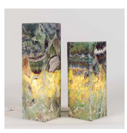 Small Fluorite Cube Table Lamp 6 x 6 x 16