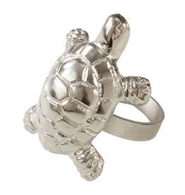 Turtle Napkin Ring Silver