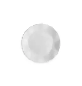Q Home Design Ruffle White Round Canape Plate 5.5"