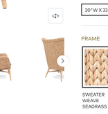 Tazia Lounge Chair in Seagrass