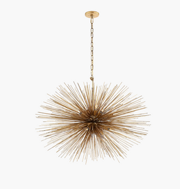 Strada Medium Oval Chandelier in Gild 25.5H x 38W
