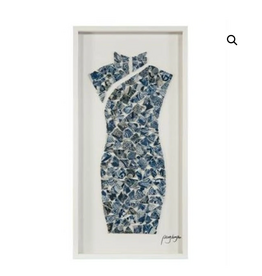 Peng Hony Yan's Porcelain Lady 23"W X 47"H X 2"D