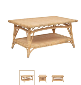 Charleston Coffee Table Natural W36 x D24 x H18"