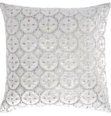 Small Moroccan White Velvet Pillow
