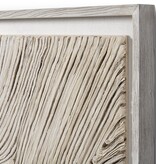 Harlowe Wall Decor Square, White 41''sq x 3''dp