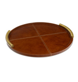 Hayes Leather Tray Round Small