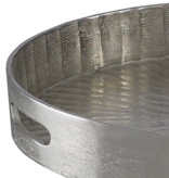 Luca Silver Small Tray H: 2.75" Dia: 14.5"