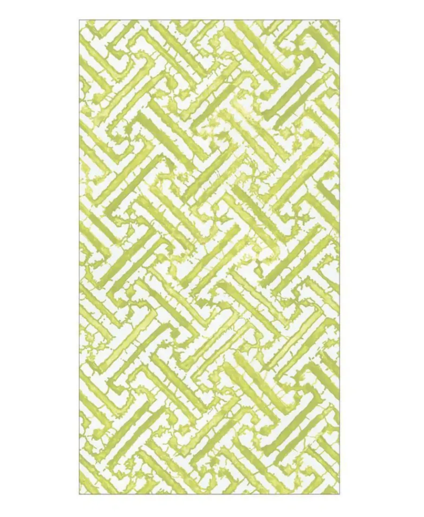 Fretwork Paper Guest Towel Napkins in Moss Green