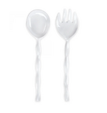 Q Home Design Ruffle Melamine Salad Servers