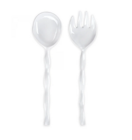 Q Home Design Ruffle Melamine Salad Servers