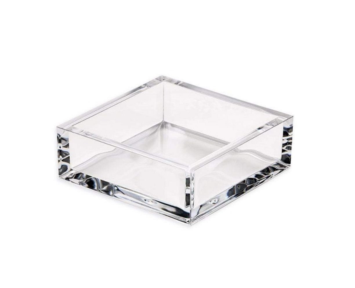 Acrylic Cocktail Napkin Holder in Crystal Clear
