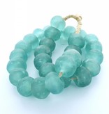 Sea Glass Beads - Aqua