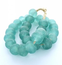 Sea Glass Beads - Aqua