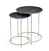 Maci Round Nesting Tables - Cobalt