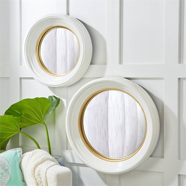 white lacquer mirror