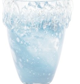 Blue Woven Glass Vase