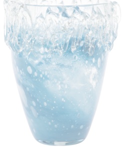 Blue Woven Glass Vase