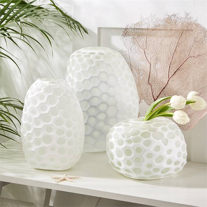 Imprints Hand-Etched Vase (Medium)