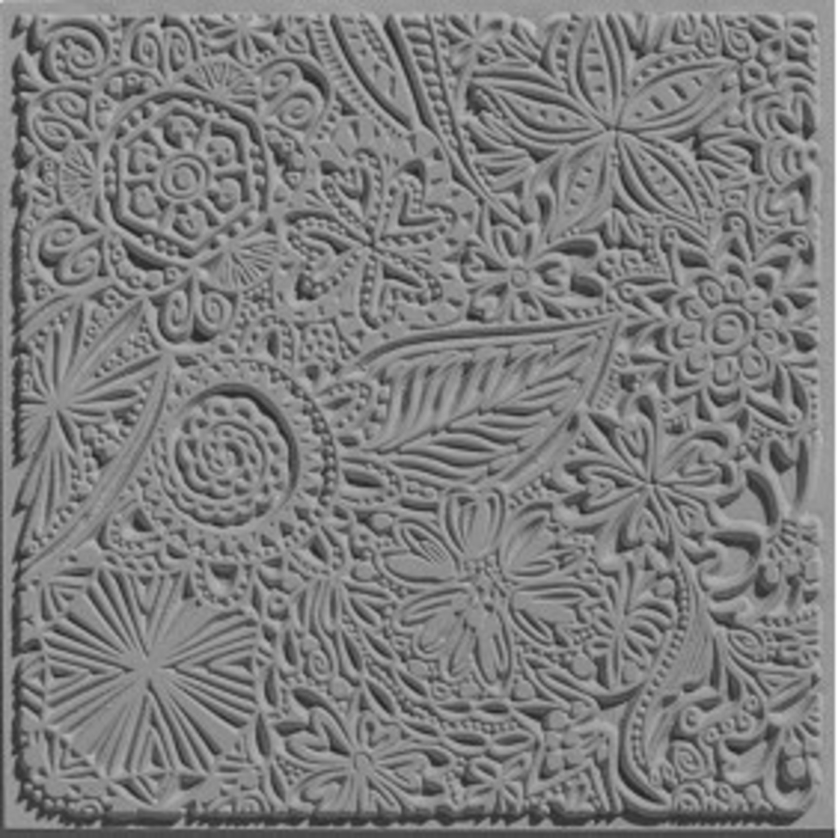 Cernit Cernit Texture Plate 9 X 9 cm - Flowers