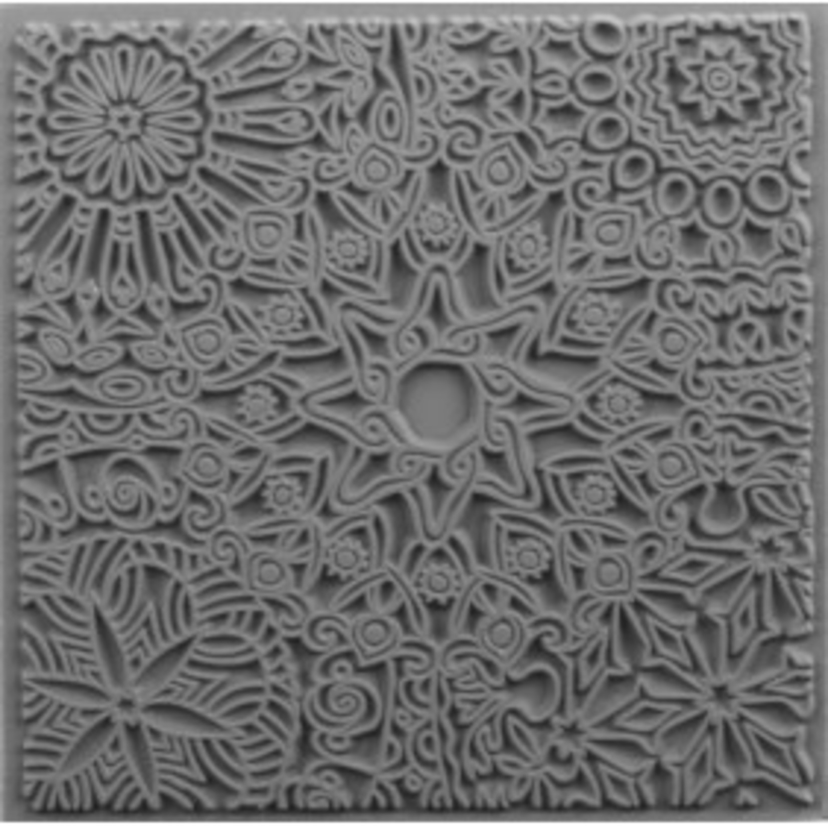 Cernit Cernit Texture Plate 9 X 9 cm - Mandala