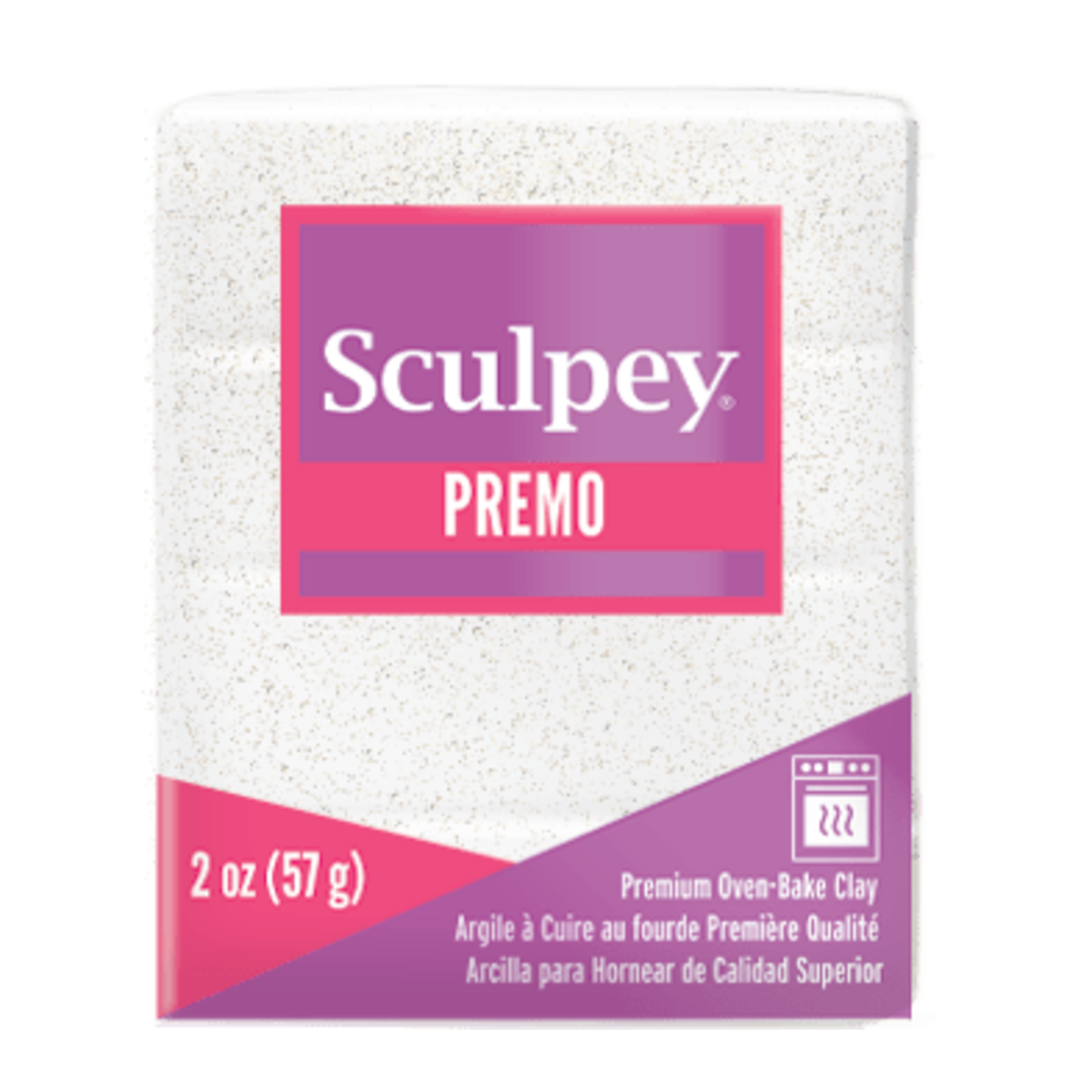Sculpey Premo  -- Frost White Glitter