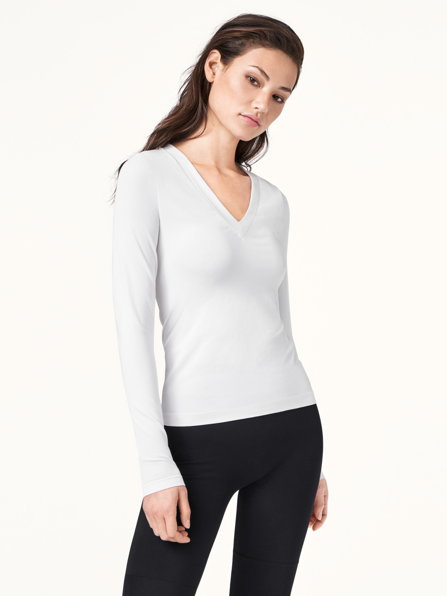 Aurora Long Sleeve Gym Top in White – The Gym Wear Boutique