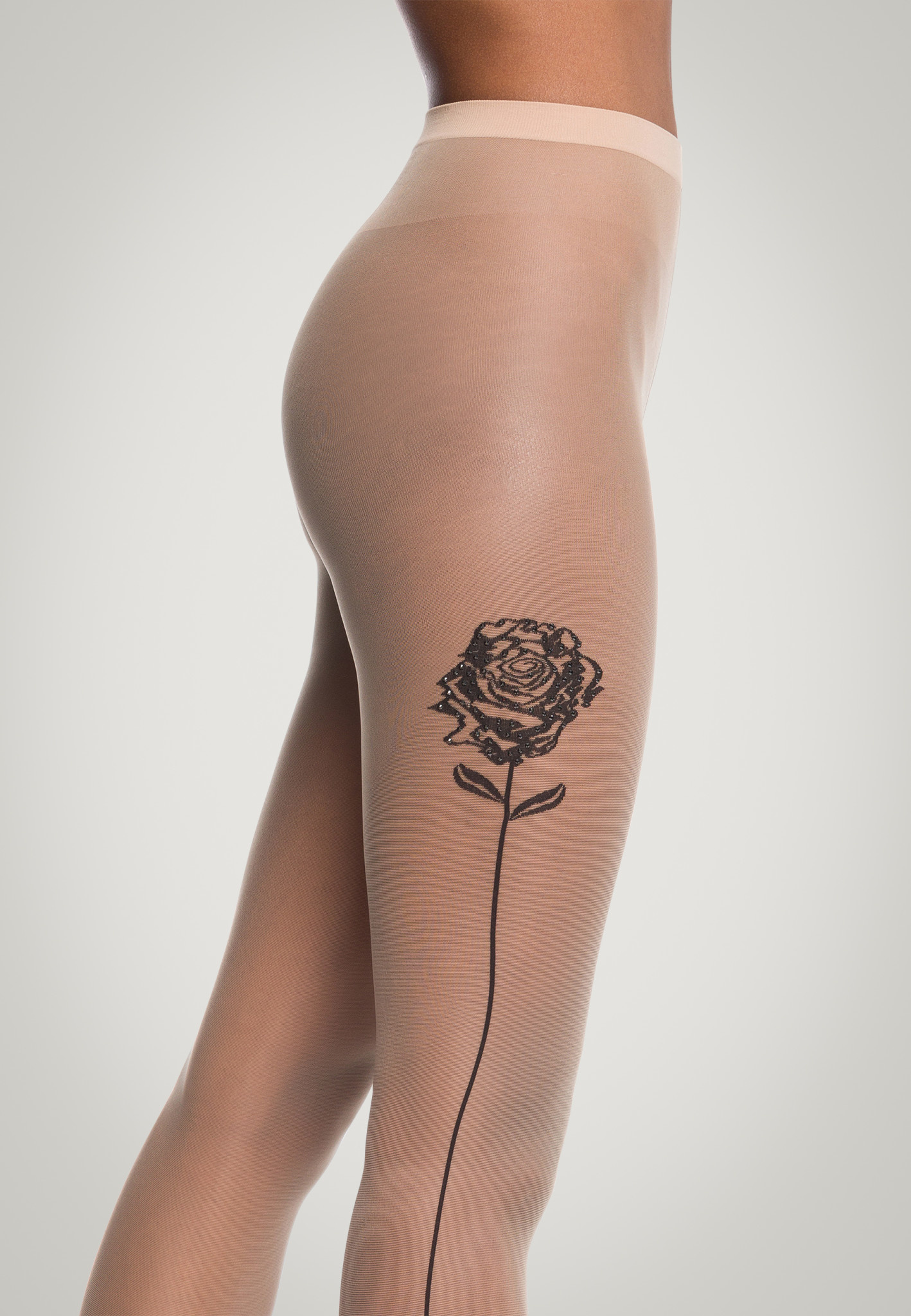 WOLFORD 14912 Crystal Roses Tights