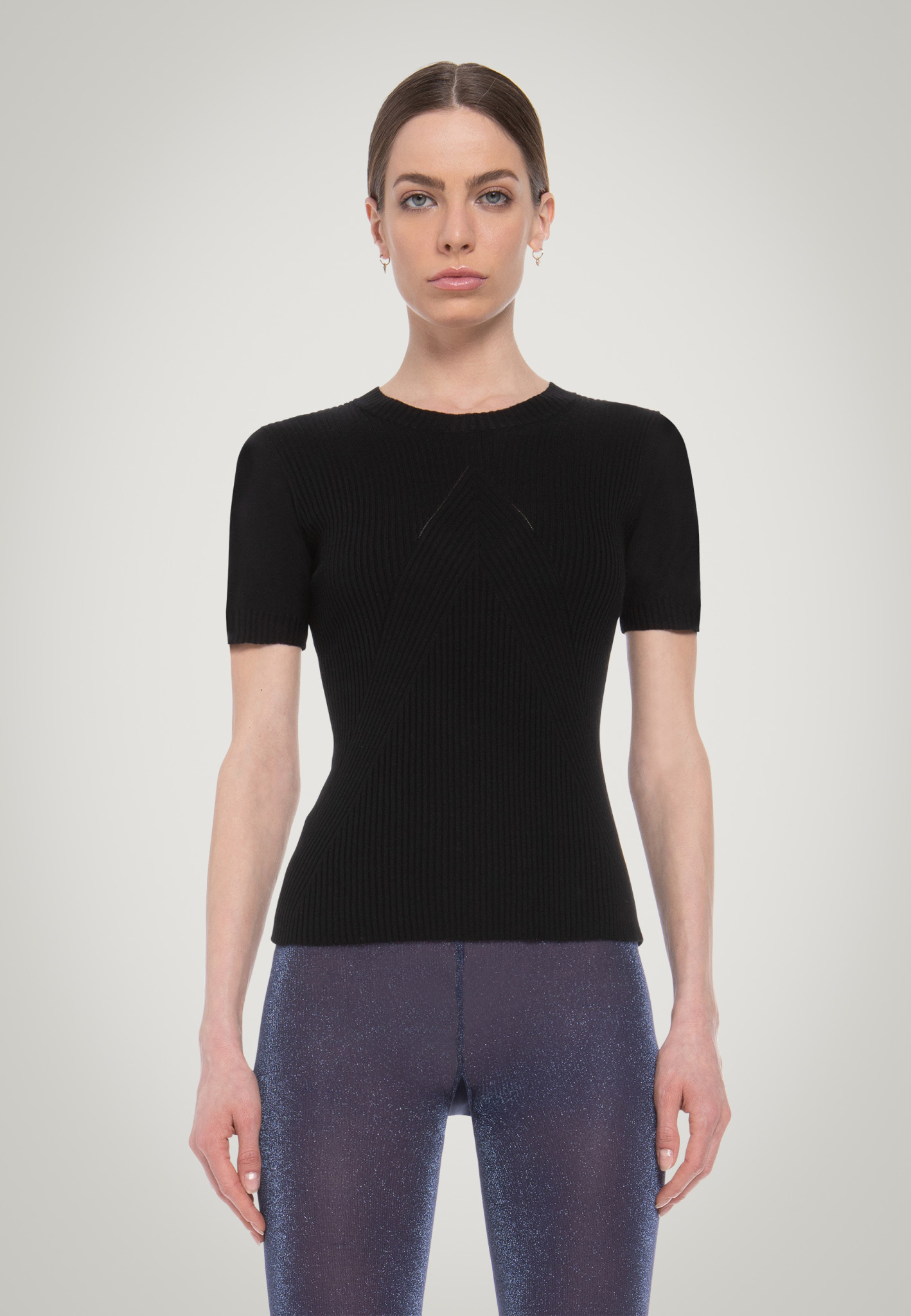 52936 Air Wool Top Short Sleeves - Wolford