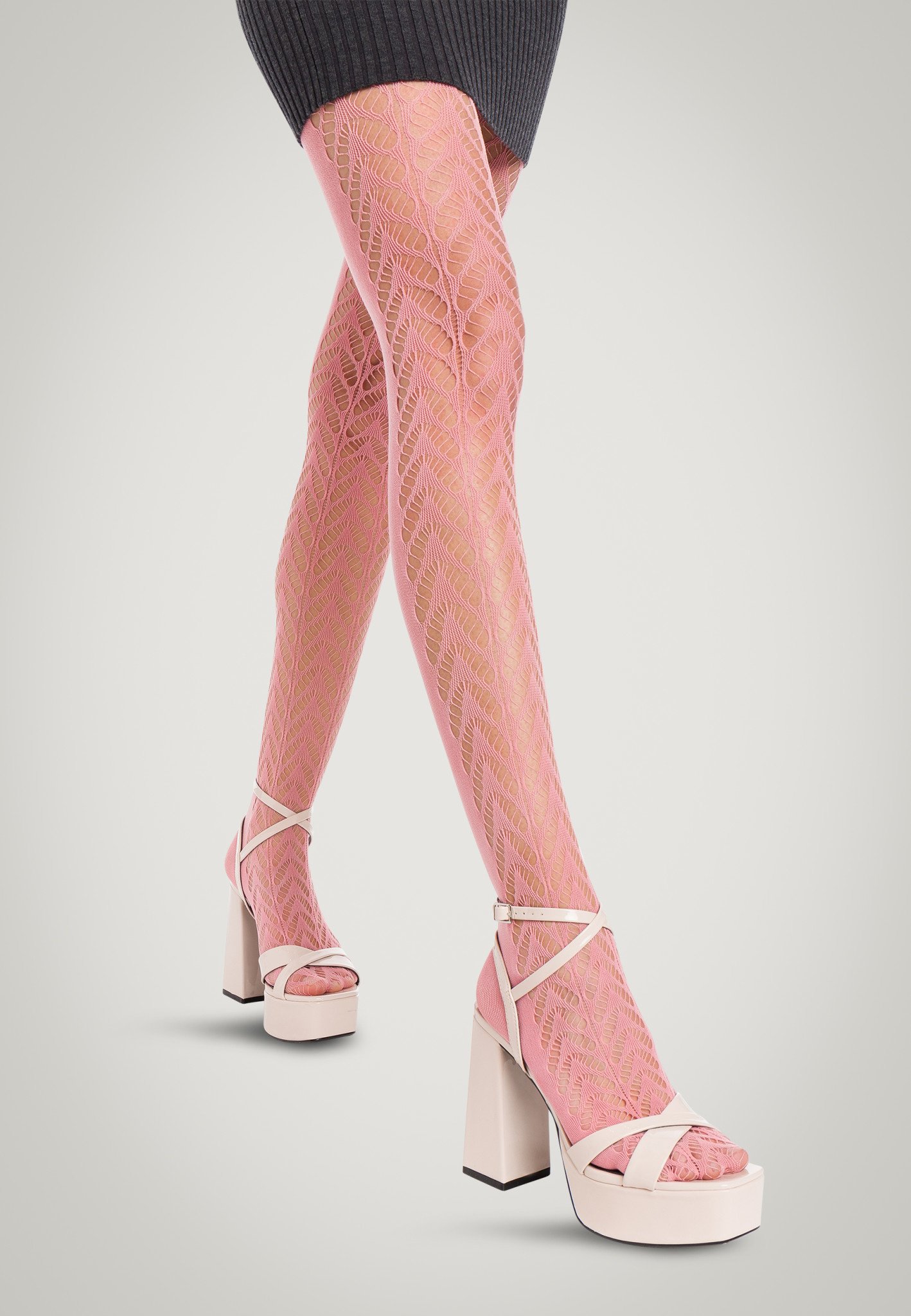 x Mugler A tights in pink - Wolford