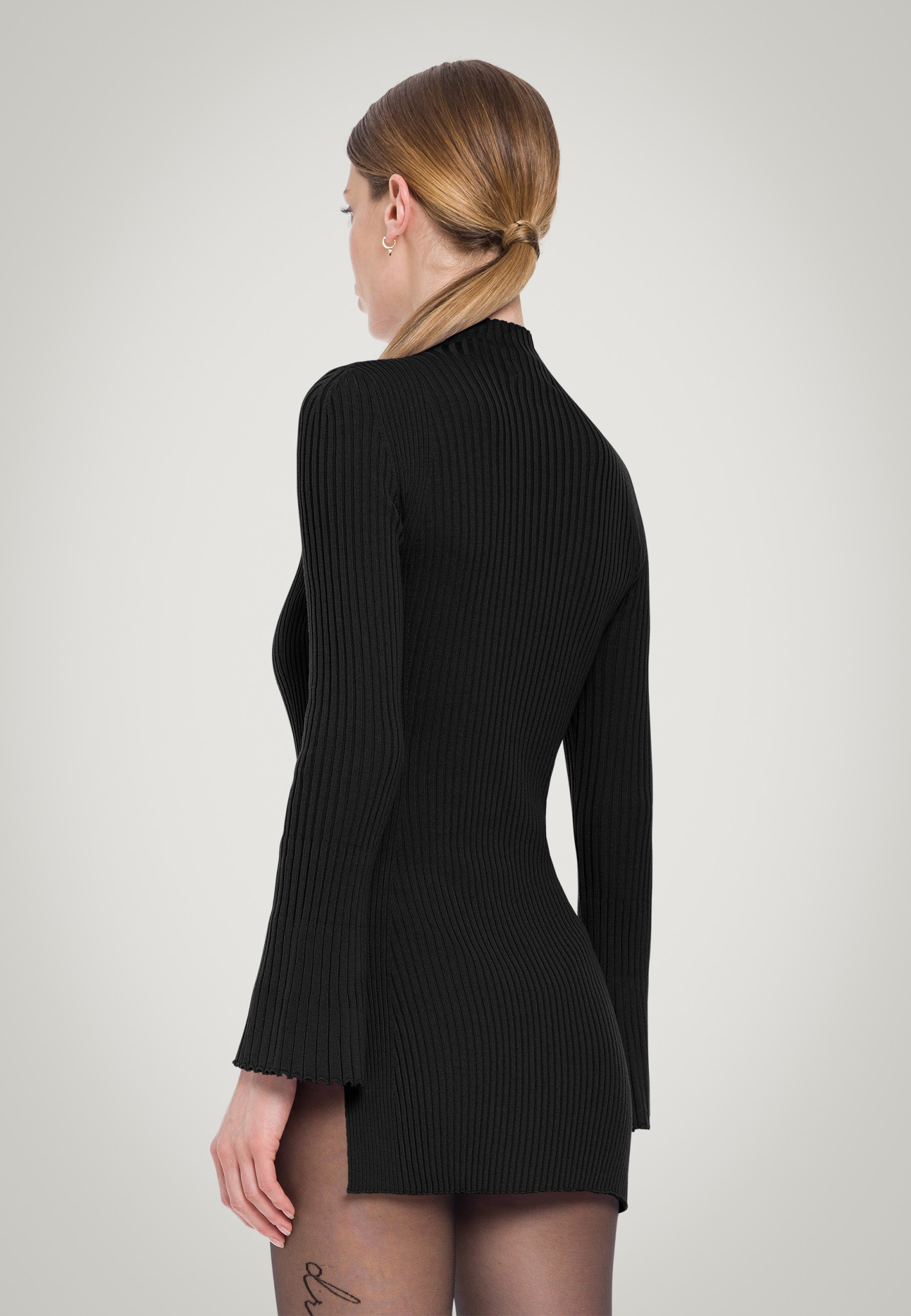 Buy Wolford Merino Wool Ribbed-knit Sweater - Brown At 50% Off