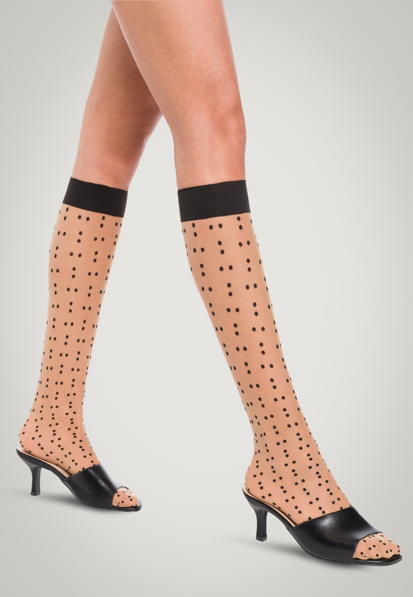 WOLFORD 34400 Dots Knee-Highs