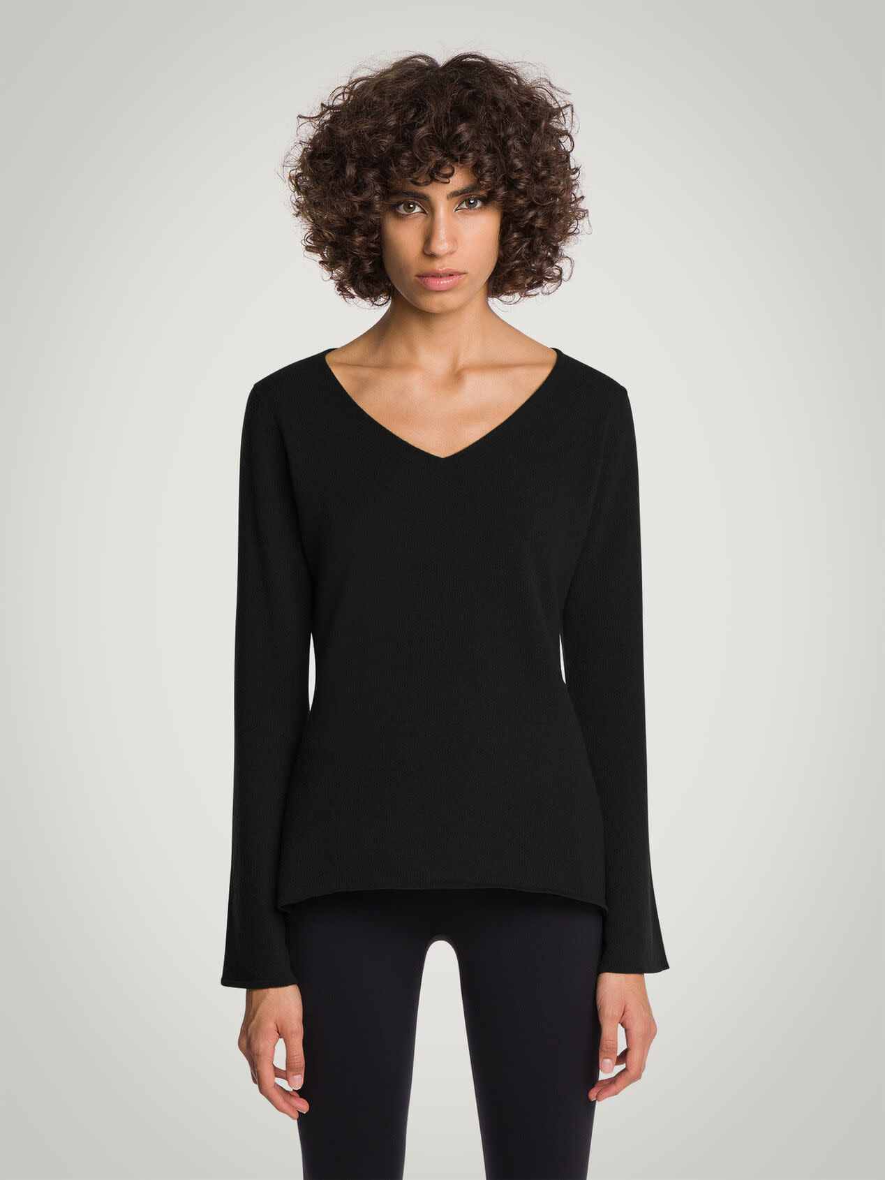 WOLFORD 52917 Cashmere A Shape Top  Long Sleeves