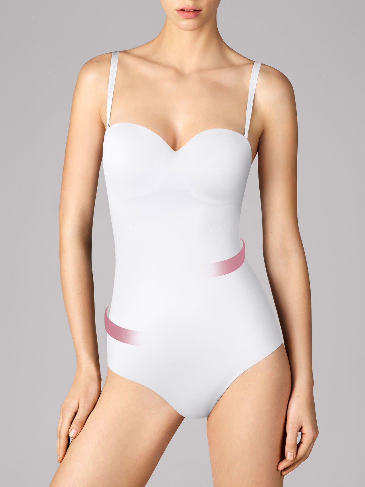 WOLFORD TOKYO STRING Body M White Seamless With 3/4 Sleeves