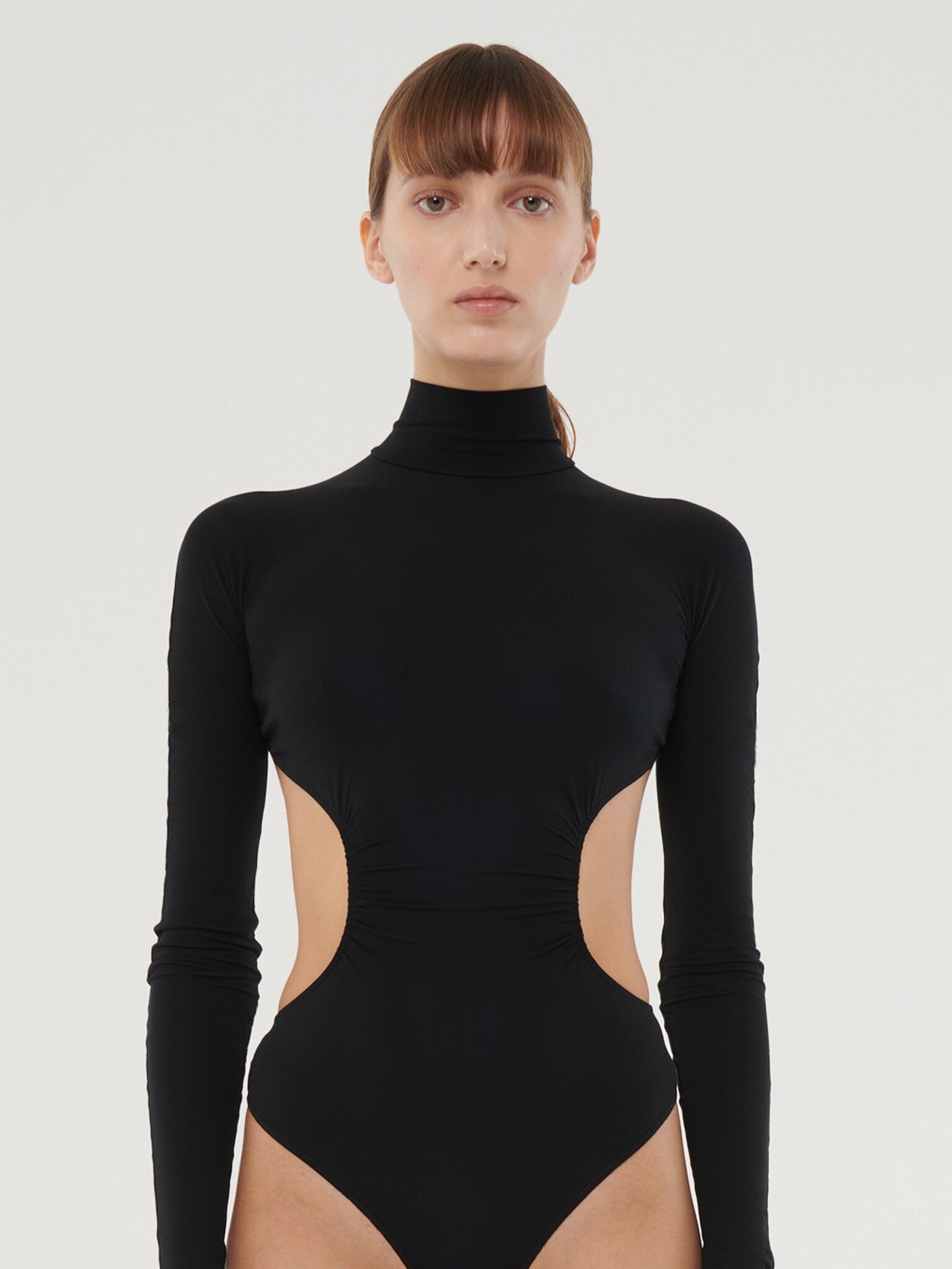 Wolford, Tops, Wolford Black Turtleneck Bodysuit Sz M