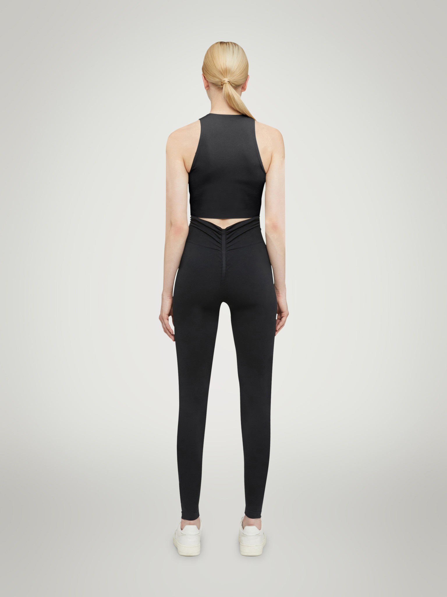 Wolford x GCDS monogram-print high-rise stretch-woven leggings