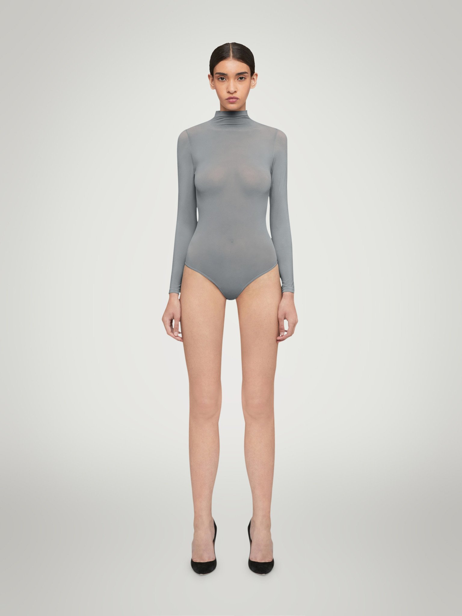 Wolford Mesh Shapewear Bodysuit - Nude - ShopStyle
