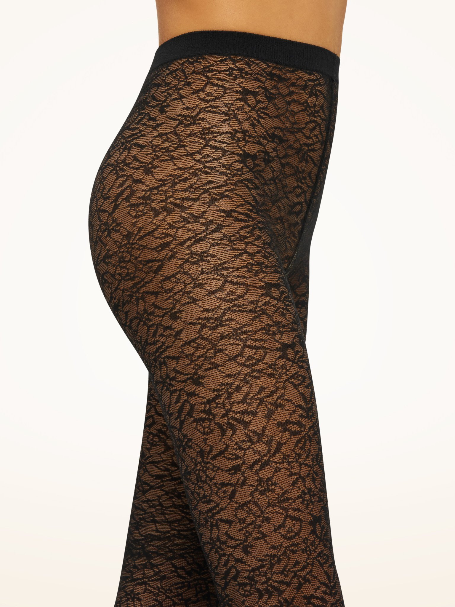 WOLFORD 14982 Floral Jacquard Tights