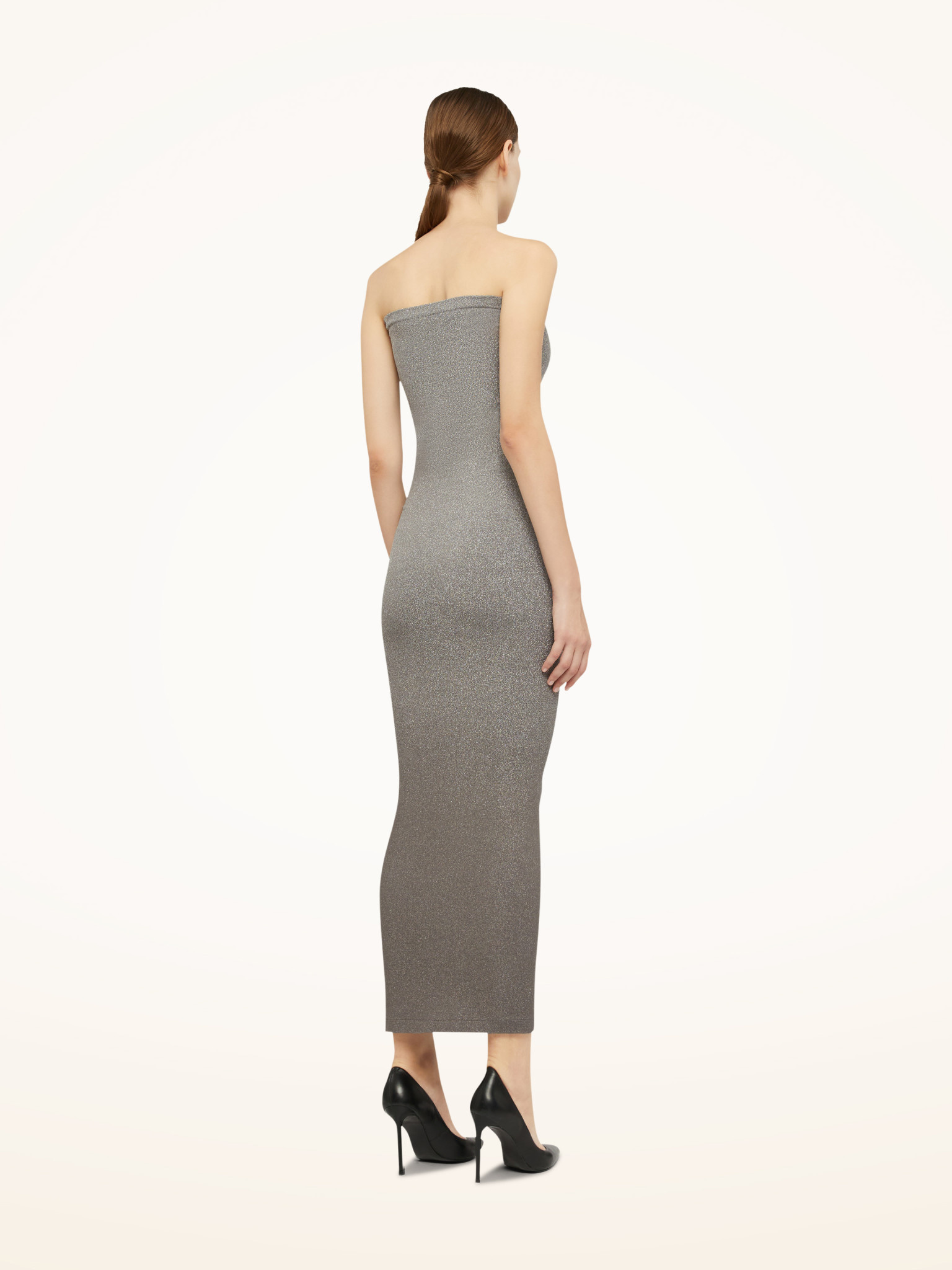 Fading Shine strapless maxi dress in gold - Wolford