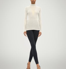 WOLFORD Aurora Rib Net Top Long Sleeves