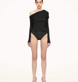 Cotton blend turtleneck bodysuit by Wolford