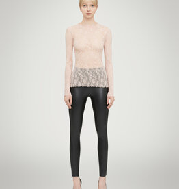 WOLFORD Floral Lace Top Long Sleeves