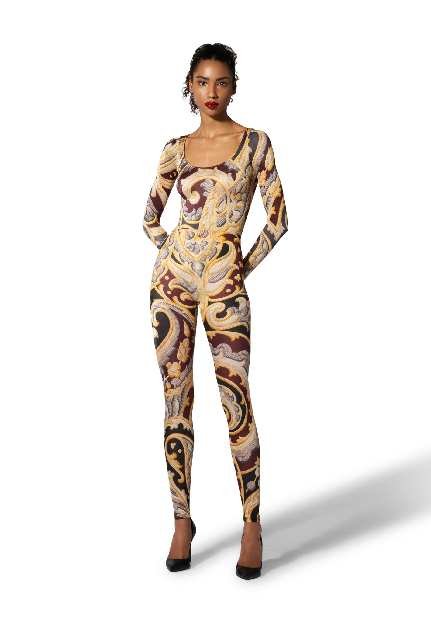 WOLFORD 19455 Paisley Print Leggings