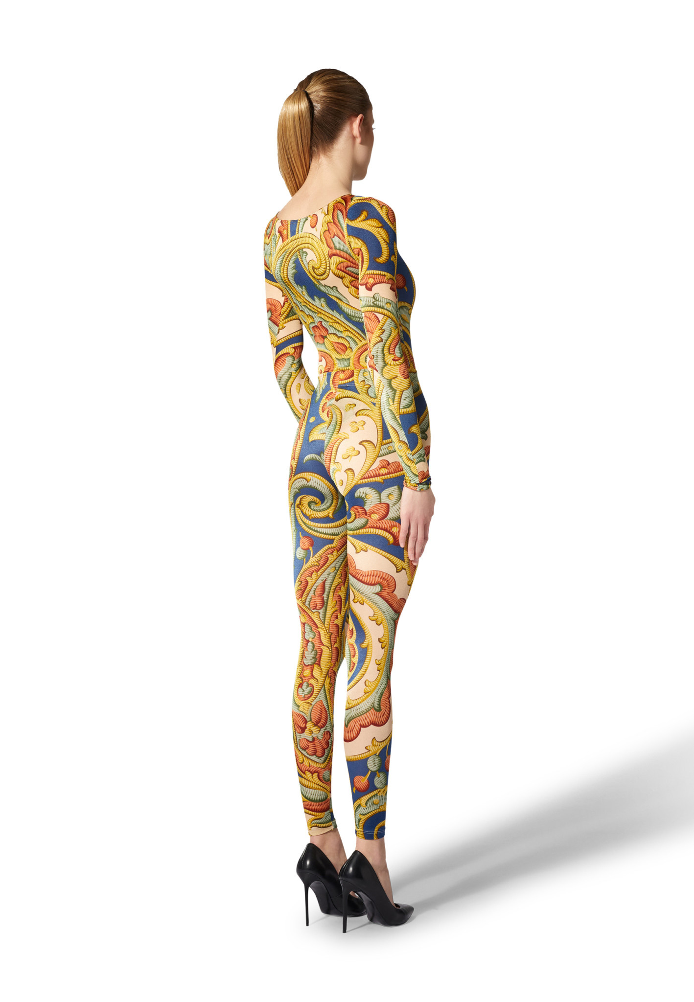 WOLFORD 19455 Paisley Print Leggings