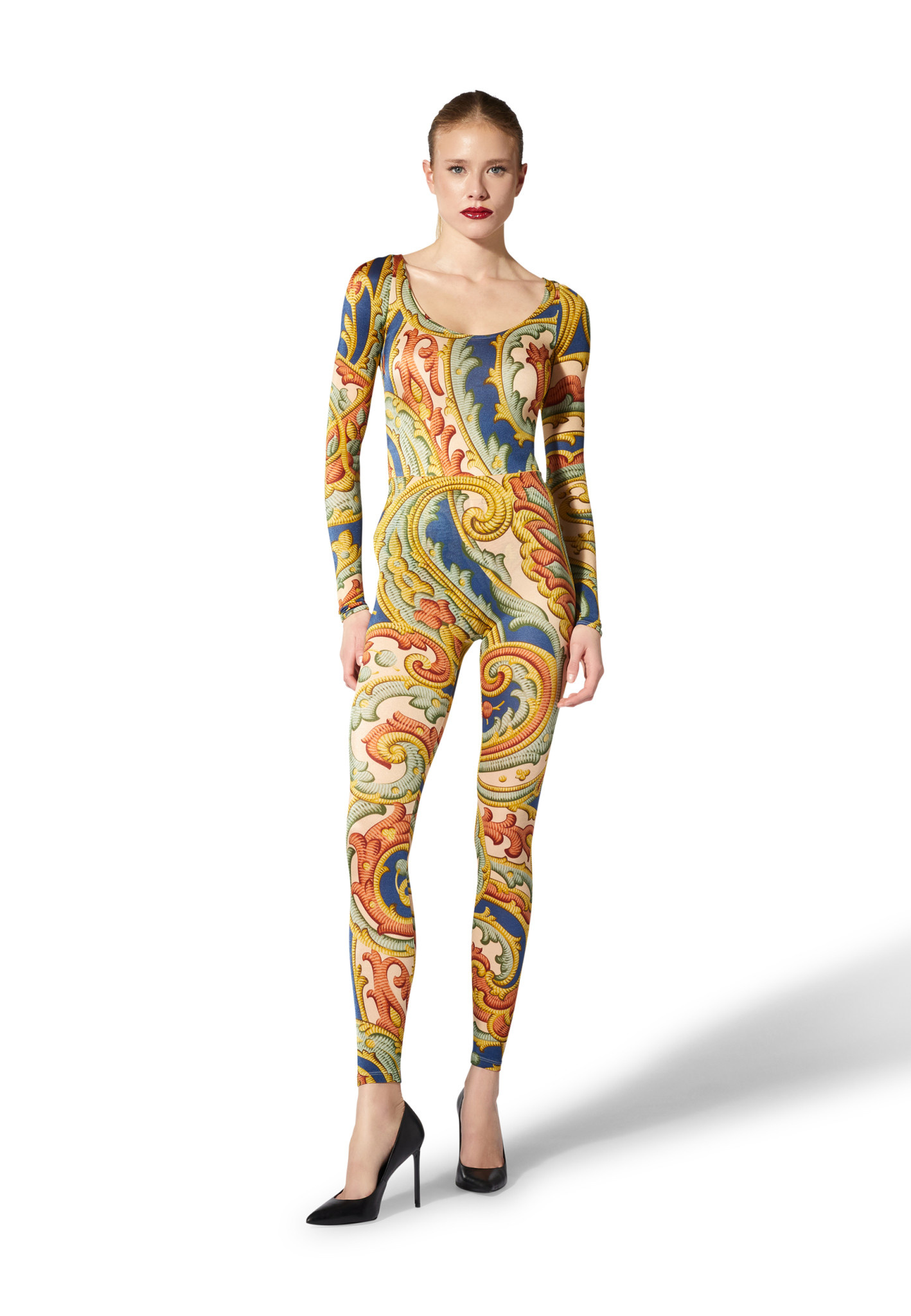 WOLFORD 19455 Paisley Print Leggings