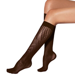 WOLFORD Snake Net Knee-Highs