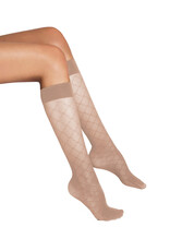 WOLFORD 34416 Sheer Pattern Knee-Highs