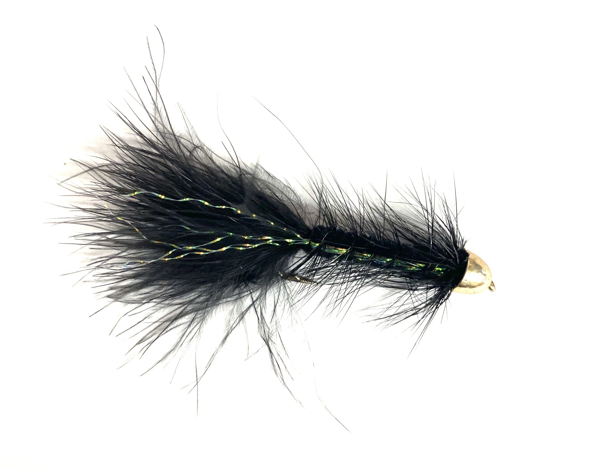 Solitude Fly Company Cone Head Woolly Bugger Black